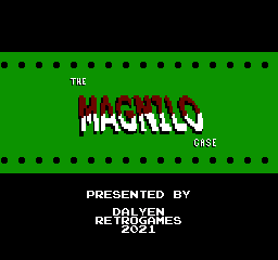 The Magnilo Case (Homebrew) — Title screen
